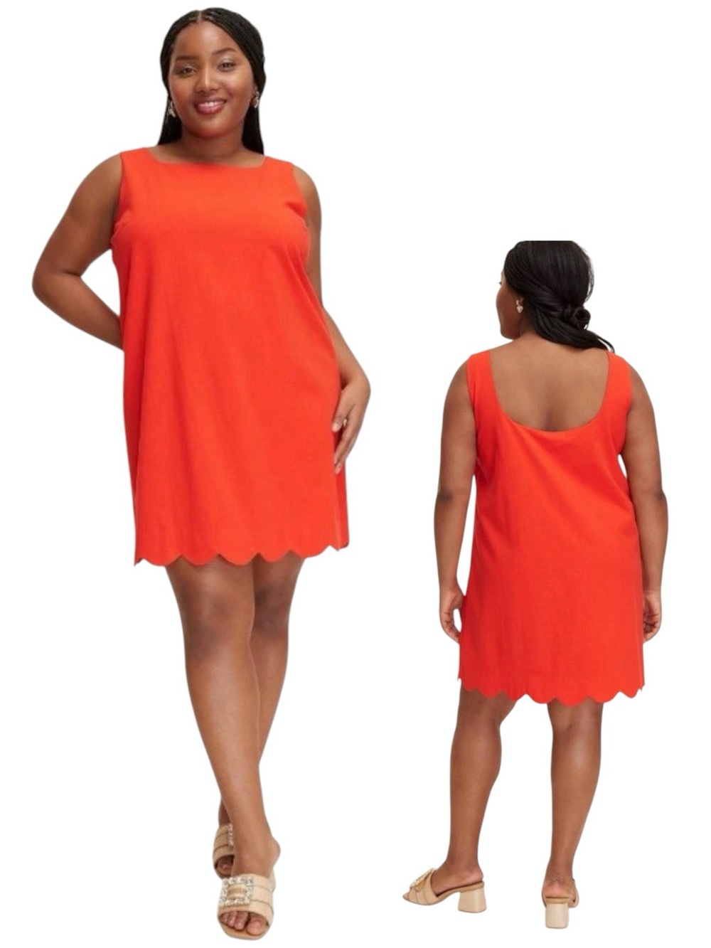 Kate Spade New York x Target Red Scalloped Mini Shift Dress XL NWT